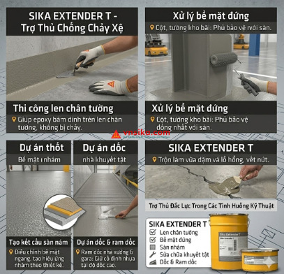 Sika Extender T  Tác Nhân Làm Đặc Cho Nhựa Sàn Sikafloor