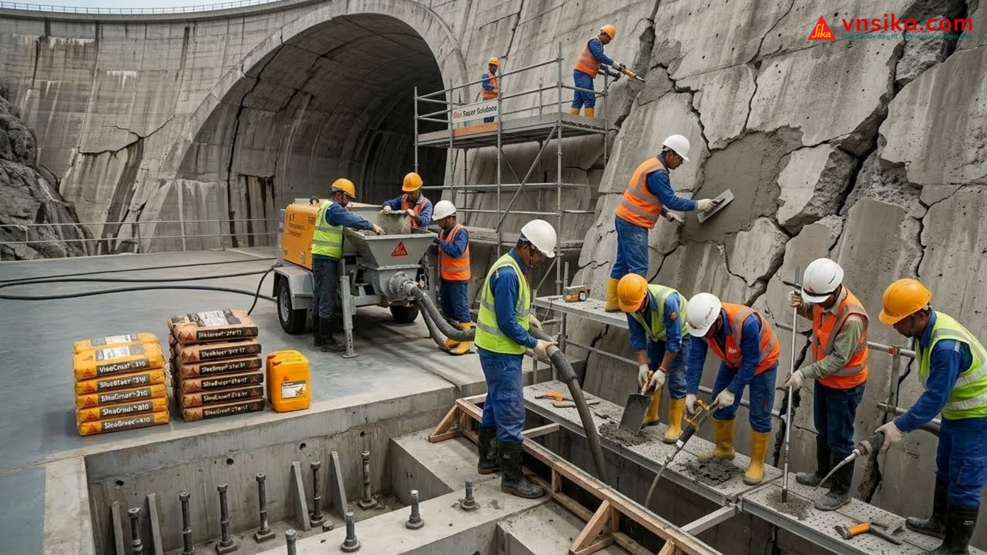 Sika MonoTop 610  Lớp Lót Kết Nối Và Bảo Vệ Cốt Thép Chuyên Dụng