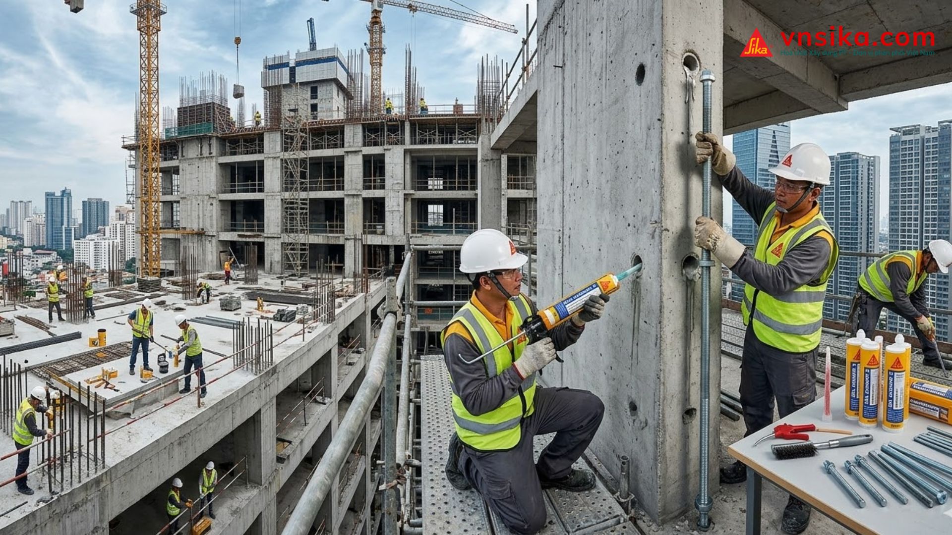 Sika AnchorFix S | Keo Khoan Cấy Thép Thông Dụng Chính Hãng 11 Sika AnchorFix S Keo Khoan Cấy Thép Thông Dụng Chính Hãng