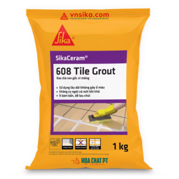 SikaCeram®-608 Tile Grout Keo chà ron nội thất (keo chít mạch) gốc xi măng.