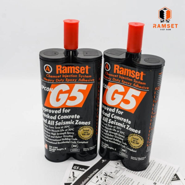 Ramset Epcon G5 Pro 600ml Keo khoan cấy thép - Hình ảnh 5