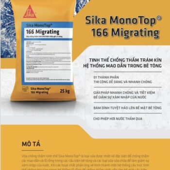Sika MonoTop 166 Migrating-25Kg Chống Thấm Thẩm Thấu