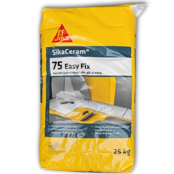 SikaCeram-75 Easy Fix KEO DÁN GẠCH ĐÓNG GÓI SẴN, GỐC XI MĂNG - Hình ảnh 5