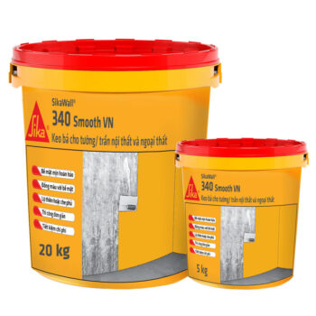 SikaWall®-340 Smooth VN Lớp phủ tường và trần nhà bên trong và bên ngoài đã sẵn sàng để trộn