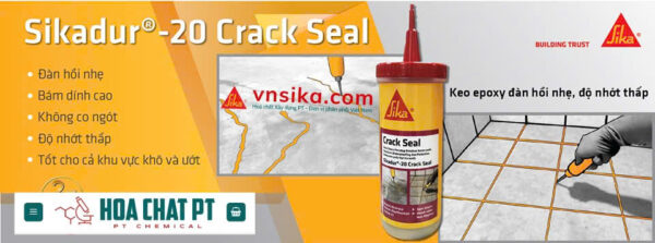 Sikadur®-20 Crack Seal KEO EPOXY ĐÀN HỒI NHẸ, ĐỘ NHỚT THẤP - Hình ảnh 6