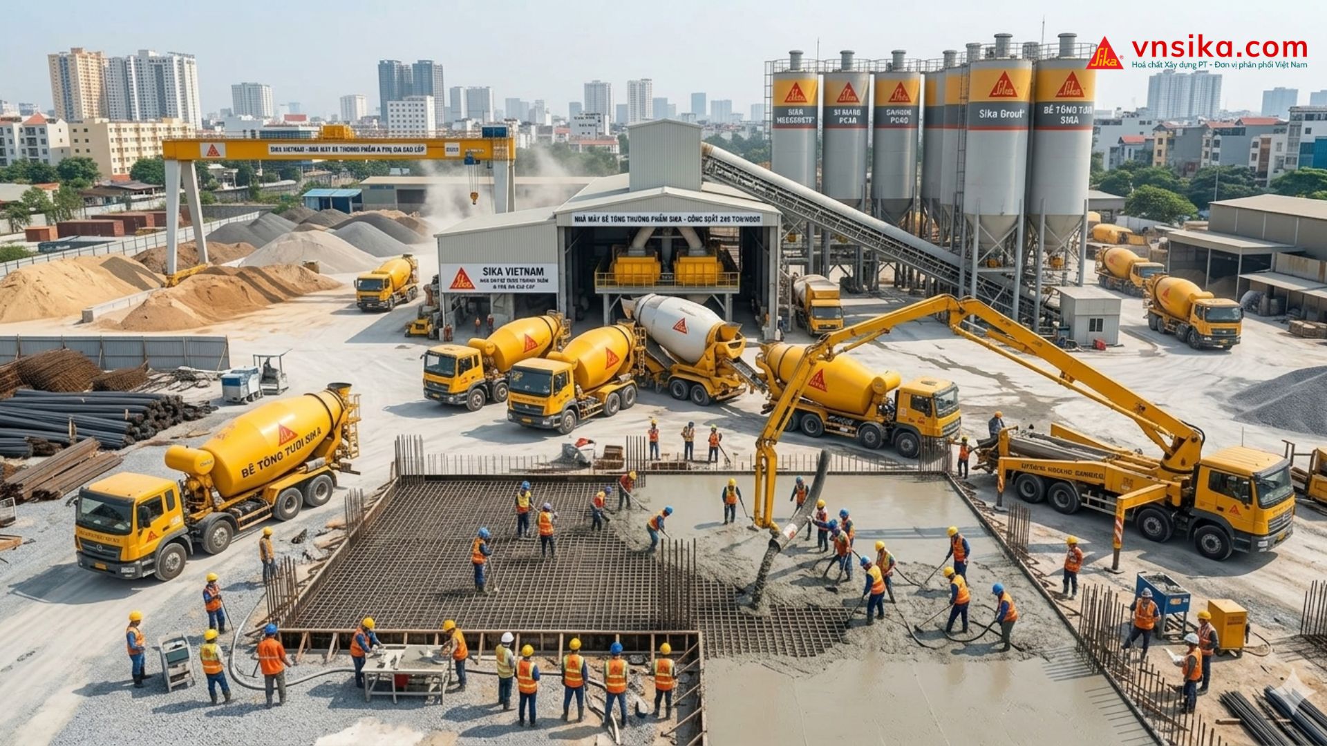 SikaPlast-396 VN - Phụ gia giảm nước mức cao cho bê tông thương phẩm