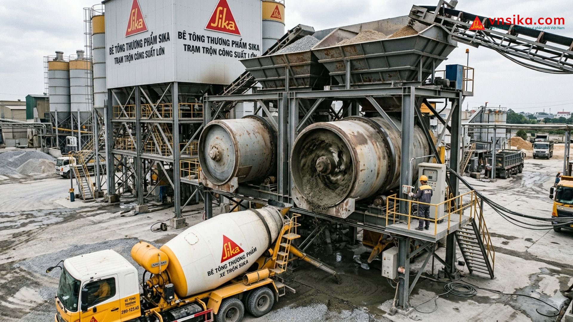 SikaPlast-361 - Phụ gia giảm nước mức cao cho bê tông thương phẩm