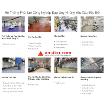 Giải pháp Hệ thống phủ sàn Sika nhà xưởng bền bỉ