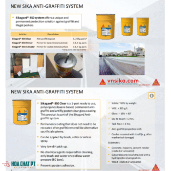 Hệ Thống Sikagard-850: Giải Pháp Chống Vẽ Bậy Vĩnh Cửu & Bảo Vệ Bề Mặt Cao Cấp