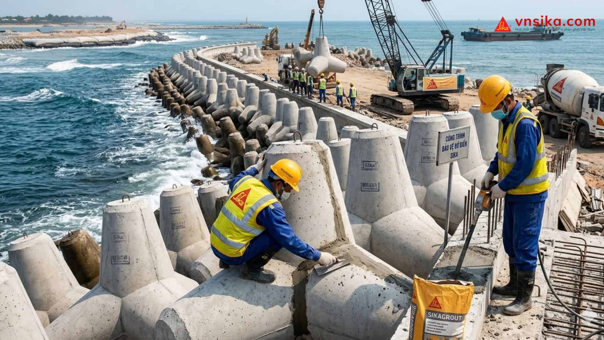 Sika UCS | Phụ Gia Chống Rửa Trôi Bê Tông Dưới Nước Cao Cấp 2 Sika UCS Phụ Gia Chống Rửa Trôi Bê Tông Dưới Nước Cao Cấp