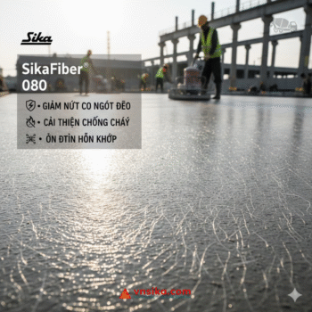 SikaFiber 080 - Sợi Gia Cường Polypropylene Chống Nứt Bê Tông