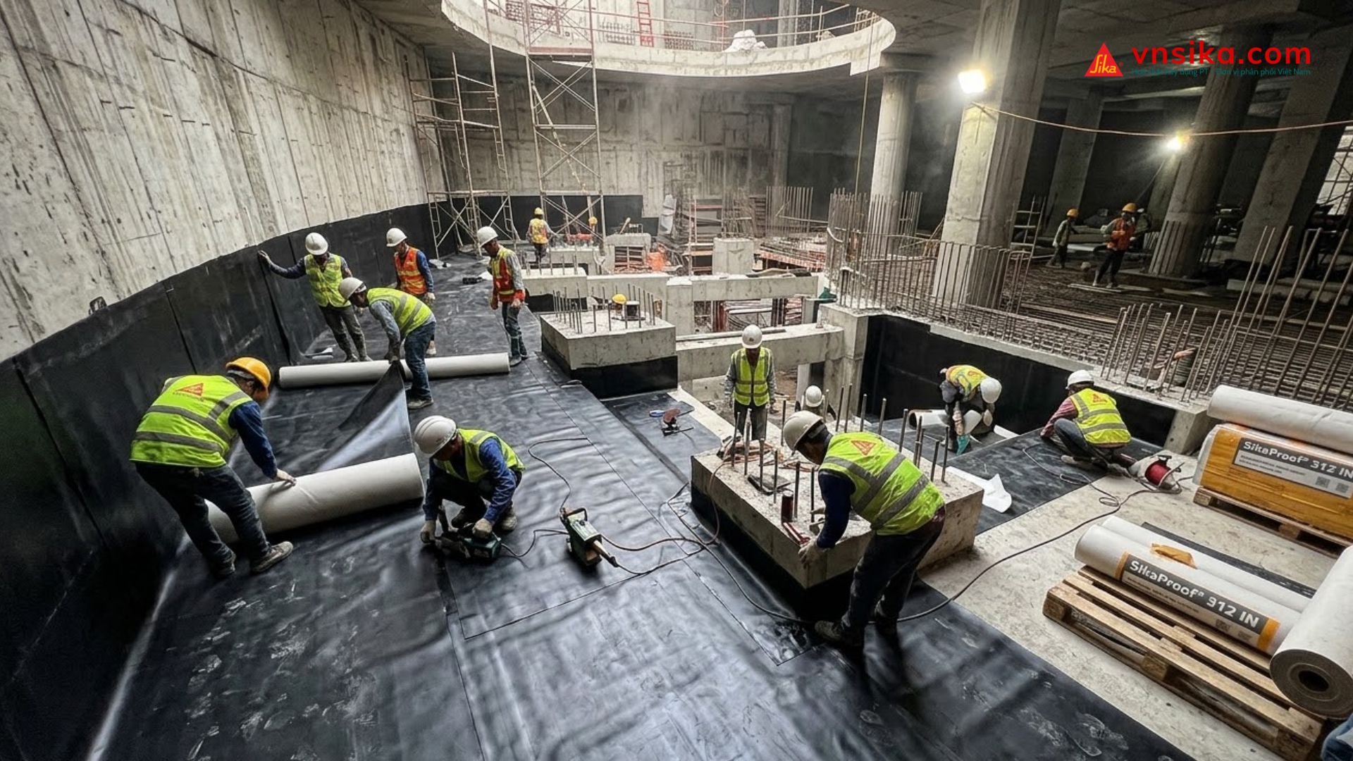SikaProof 312 IN HDPE | Màng Chống Thấm HDPE Tự Dính Thi Công Trước 2 SikaProof 312 IN HDPE | Màng Chống Thấm HDPE Tự Dính Thi Công Trước