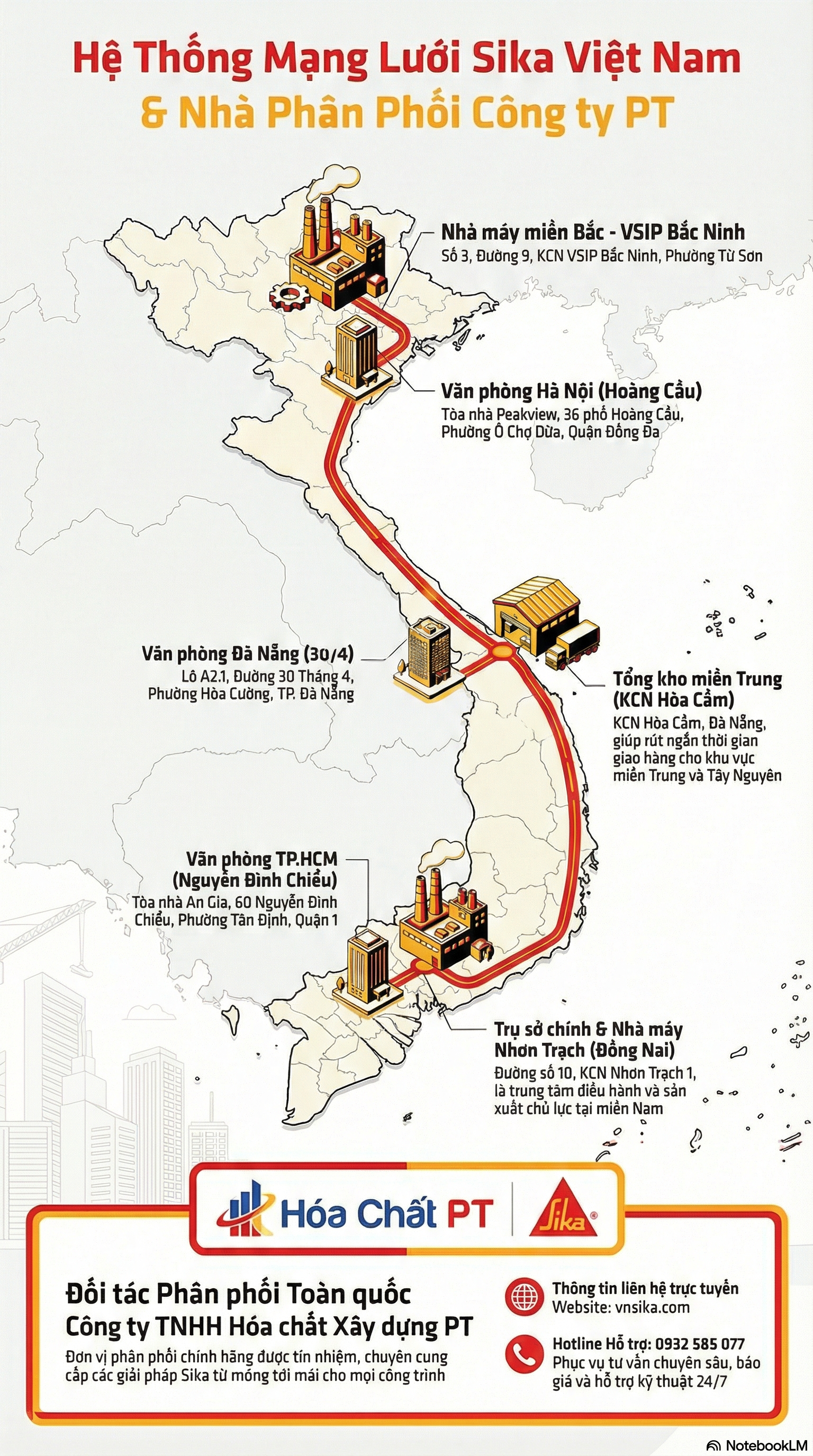 Giới thiệu 3 mang luoi he thong nha may kho hang phan phoi Sika Viet Nam toan quoc 1