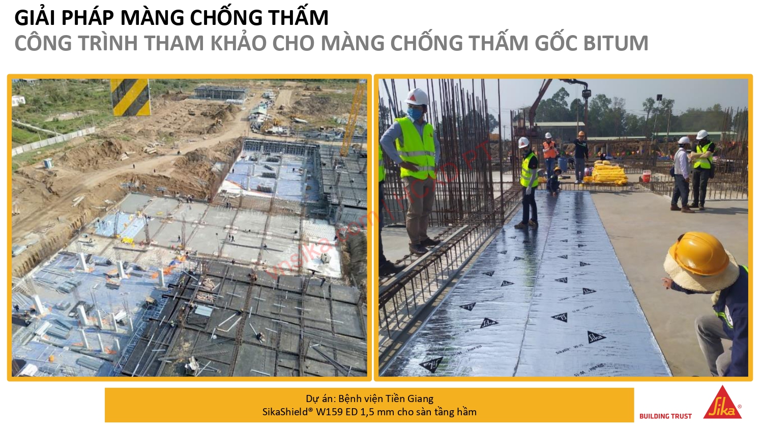 Dự án: Bệnh viện Tiền Giang áp dụng SikaSheild W159 ED 1,5 mm cho sàn tầng hầm Dự án: Bệnh viện Tiền Giang áp dụng SikaSheild W159 ED 1,5 mm cho sàn tầng hầm