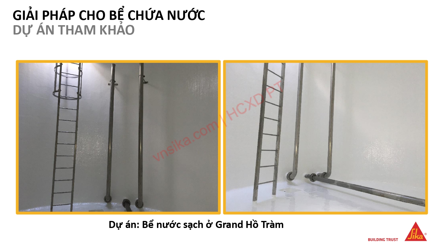Dự án: Bể nước sạch ở Grand Hồ Tràm Dự án: Bể nước sạch ở Grand Hồ Tràm