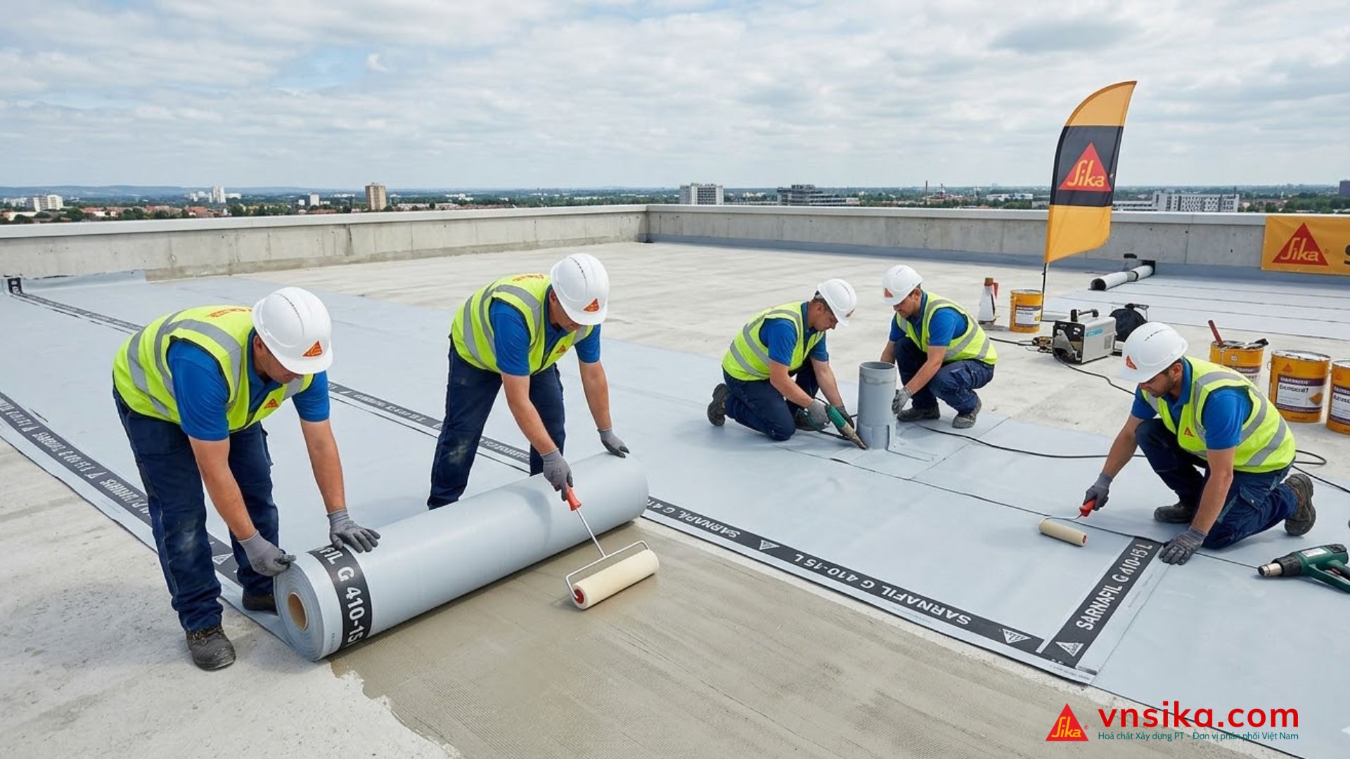 Sarnafil G 476 15 | Màng Chống Thấm PVC Cho Mái Sân Vườn Cao Cấp