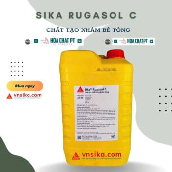 Thùng Sika Rugasol C dùng để ức chế bề mặt bê tông, chống thấm hiệu quả.
