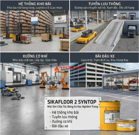 Sikafloor 2 SynTop  Chất Làm Cứng Sàn Rắc Khô Hiệu Suất Cao