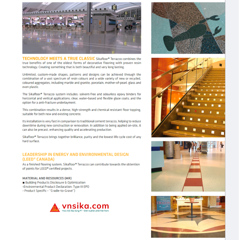 Sikafloor Terrazzo: Hệ Thống Sàn Epoxy Trang Trí Cao Cấp Không Mối Nối - Ảnh 3