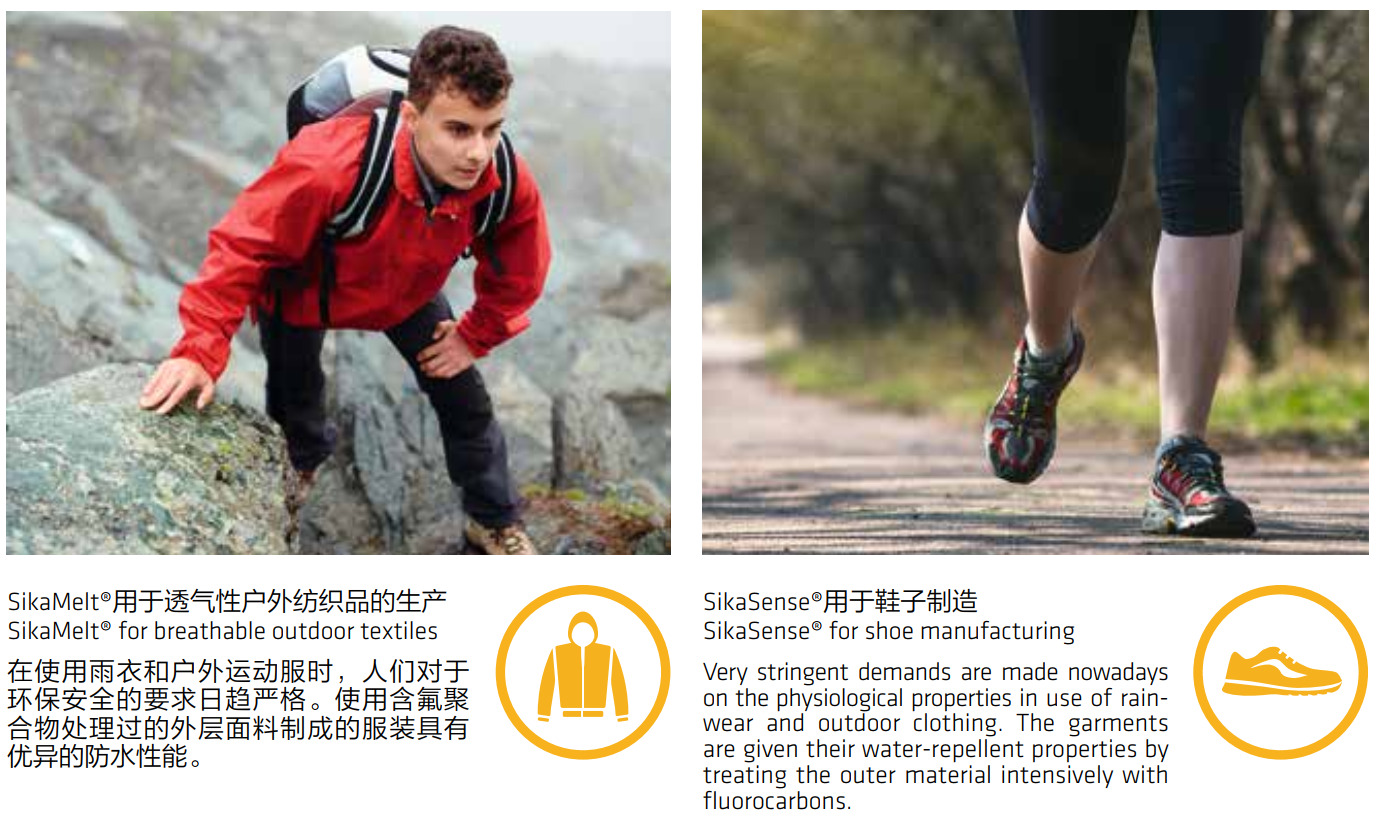 SikaMelt® — dòng keo nóng chảy phản ứng PUR 42 Ung dung keo dan vai Sikamelt trong ao quan leo noi day chay bo