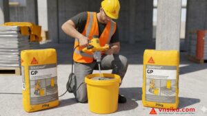 SikaGrout GP – Vữa Rót Bù Co Ngót Gốc Xi Măng Đa Năng