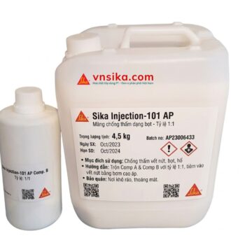 Sika Injection 101 AP Keo Bơm Chặn Nước Polyurethane Tức Thì