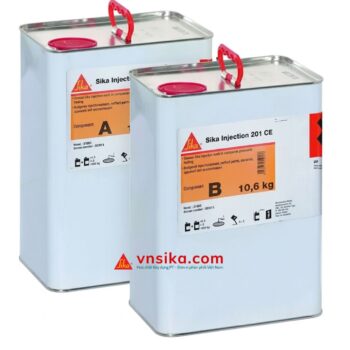Sika Injection 201 CE Nhựa PUR Bơm Xử Lý Nứt Bê Tông Vĩnh Viễn