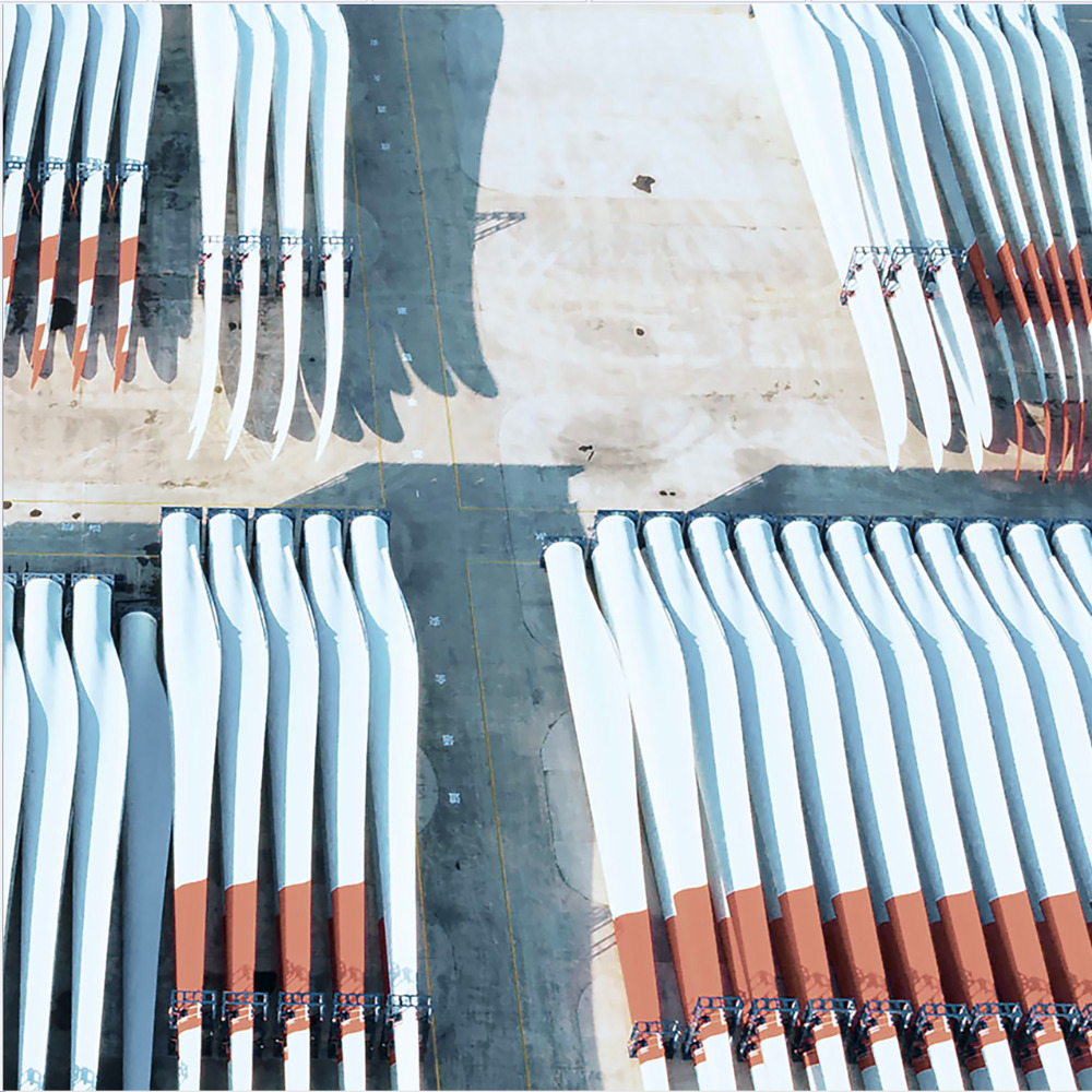 Cánh quạt tuabin gió cần cân bằng với SikaForce-710 L30