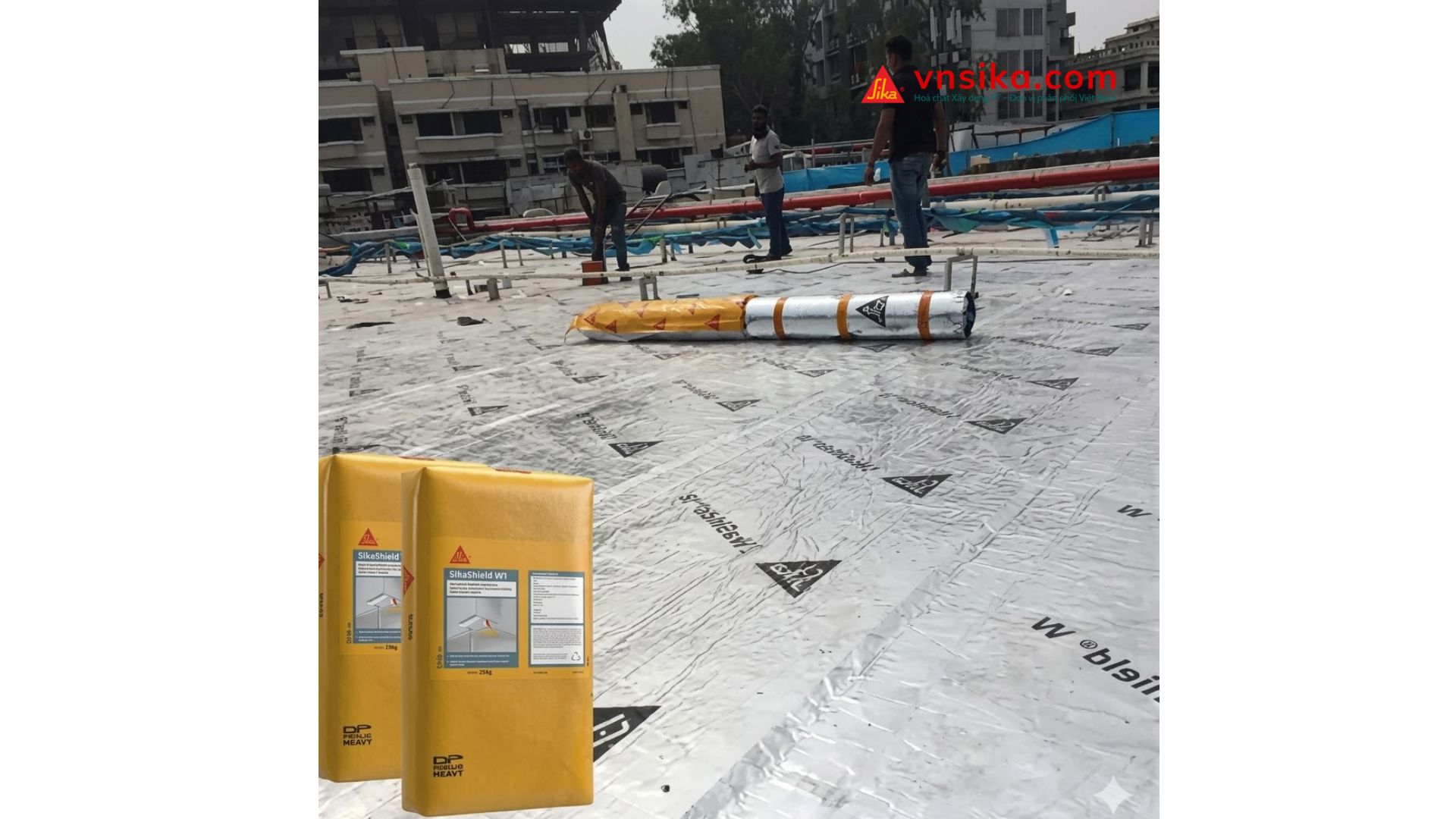 SikaShield W1 Vữa Kết Dính Chuyên Dụng Cho Màng TPO FPO
