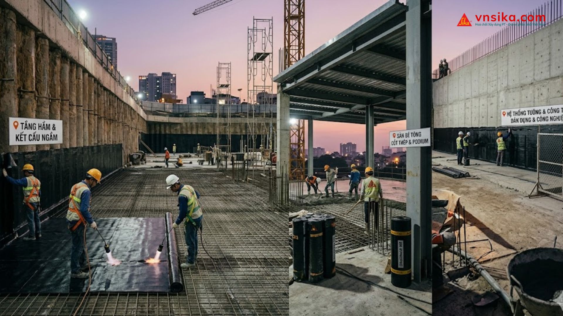 SikaShield W2  Vữa Kết Dính Chuyên Dụng Cho Màng Chống Thấm Bitum