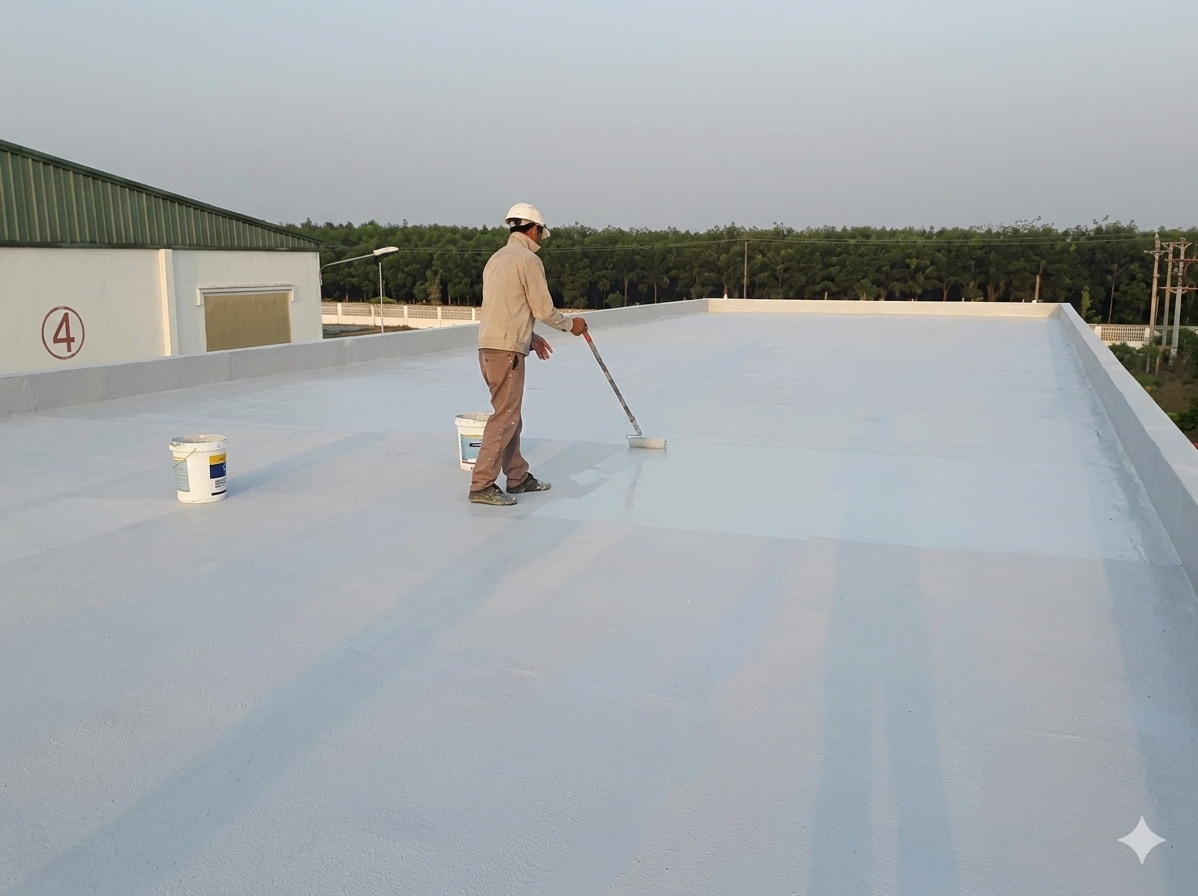 Sarnacol®-2152 | CHẤT KẾT DÍNH 2 THÀNH PHẦN CHO CÁC LOẠI MÀNG CHỐNG THẤM 2 Ứng dụng Sarnacol-2152 dán màng chống thấm