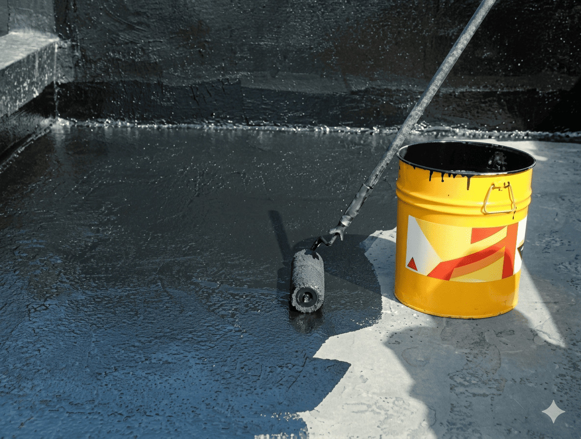 Sika BC Bitumen Coating 9 Thi công BC Bitumen Coating lớp chống thấm
